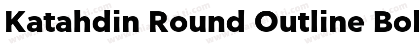 Katahdin Round Outline Bold字体转换